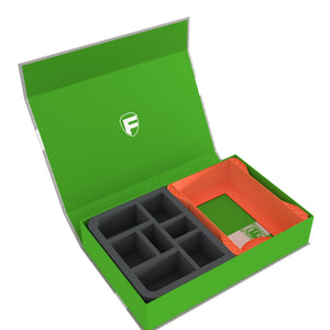 Feldherr Magnetic Box green for Warhammer Age of Sigmar: Warscroll Cards (large) + Miniatures + Accessories