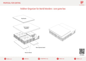 Feldherr Organizer Insert for World Wonders - core game box