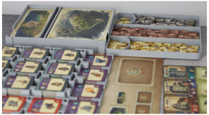 Feldherr Organizer Insert with 3D Tokens Upgrade Set for Anno 1800 + The Expansion - core game box
