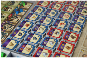 Feldherr Organizer Insert with 3D Tokens Upgrade Set for Anno 1800 + The Expansion - core game box