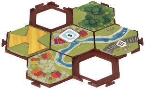 Feldherr Hex tile holder for Dorfromantik: The Board Game
