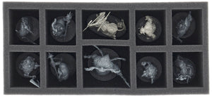 Set di schiuma Feldherr + inserto organizzatore per Warhammer Quest: Darkwater - Scatola del gioco base