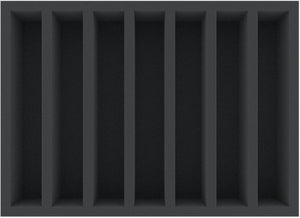 DD065A004 Feldherr foam insert for model railway - 00 scale - 7 compartments - for upright storage
