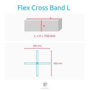 Feldherr Flex Cross Board Game Band blue - Size XL