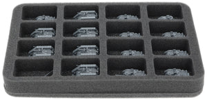 HS035A072 Feldherr foam tray for Legions Imperialis - 16 compartments