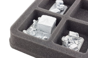 HS035BF02BO Vassoio per figure con 8 compartimenti per Flames of War - di medie basi