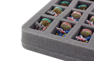 HS035C5BO Vassoio in schiuma Half-Size da 35 mm con 20 scomparti