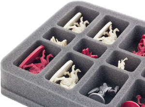 HS035DC02 vassoio in schiuma per la discesa: Viaggi al buio 2a edizione - 18 miniature HS035DC02 35 mm Half-Size Foam Tray per 18 figure da discesa