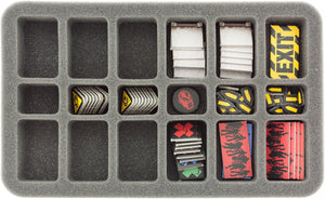 HS035ZC09 35 mm Half-Size Vassoio schiuma Half-Size Vassoio per accessori in zombicida HS035DC02 35 mm Half-Size Vassoio schiuma per 18 figure di discesa