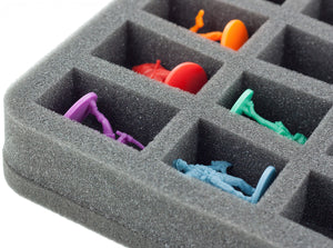 HS035ZC14 35 mm Half-Size Vassoio in schiuma Half-Size per 20 figure in zombicida