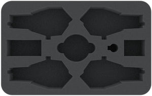 HS045DF04 45 mm half-size foam tray for Dropfleet Commander - Shaltari Cruisers + FREE capsule for pegs
