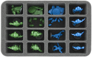 HS050BB05 50 mm half-size foam tray for 16 Blood Bowl miniatures - 2016 Edition