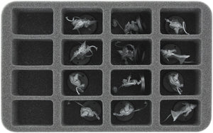 HS050BB05 50 mm half-size foam tray for 16 Blood Bowl miniatures - 2016 Edition