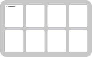 HS040BF02BO 40 mm Half-Size foam tray with 8 compartments