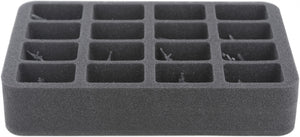 HS060BF05BO Vassoio in schiuma Half-Size da 60 mm con 16 scomparti