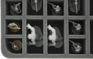 HS060IA05 Vassoio in schiuma da 60 mm con 18 fessure per Star Wars Imperial Assault Miniatures