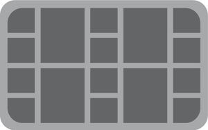 HS060DC05 vassoio in schiuma per la discesa: Viaggi al buio 2a edizione - 16 miniature