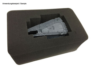 HS100RS 100 mm Figura Vassoio schiuma mezza misura Raster autoadesivo