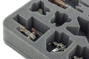 Vassoio in schiuma HSBV040BO per X-Wing StarViper, M3-A Interceptor, IG-2000, Z-95, Kihraxz fighter e Y-Wing