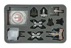 Vassoio in schiuma HSBV040BO per X-Wing StarViper, M3-A Interceptor, IG-2000, Z-95, Kihraxz fighter e Y-Wing