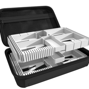 Feldherr Half-Size Case 50 + Organizer Insert Trays + Dashboard for Marvel Champions: The Card Game - cards + accessories