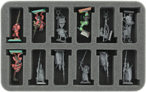 HSDT035BO 35 mm half-size Figure Foam Tray with 12 slots