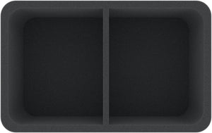 HSMECN100BO 100 mm half-size foam tray with 2 slots for very large miniatures