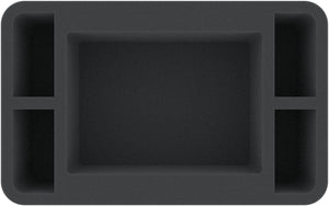 HSMEVE085BO 85 mm Half-Size foam tray with 5 compartments