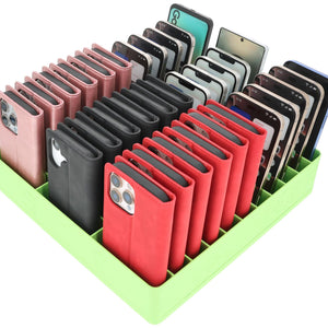 Feldherr Classroom Phone Caddy XL for Schools and Training Centers - 33 slots for large smartphones and flip cases