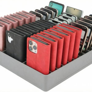 Feldherr Classroom Phone Caddy XL for Schools and Training Centers - 33 slots for large smartphones and flip cases