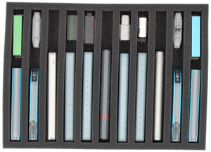 IU040A002 Feldherr foam insert for model railway - N scale - 11 compartments - for upright storage
