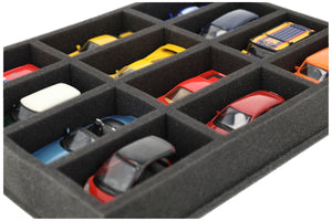 IU055A001 Foam insert for model cars 1:43 - 12 compartments
