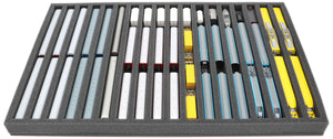 JV040A002 Feldherr foam insert for model railway - N scale - 18 compartments - for upright storage