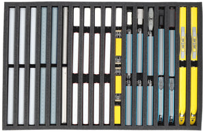 JV040A002 Feldherr foam insert for model railway - N scale - 18 compartments - for upright storage
