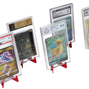 5 pcs value pack Feldherr Card Stand - Foldable - for Graded Cards, Trading Cards and Slabs