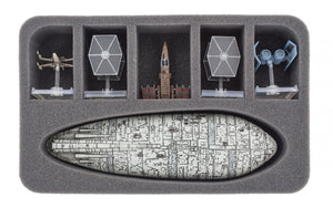 Feldherr MINI PLUS Case per il trasporto di ribelli ad ala X, Millennium Falcon, YT-2400 Freighter