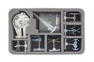Feldherr MINI PLUS Case per X-Wing Millennium Falcon, YT-2400, Star Ships e accessori