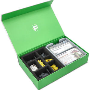 Feldherr Magnetic Box green for Warhammer Age of Sigmar: Warscroll Cards (70 x 121 mm) + Miniatures + Accessories