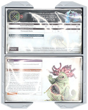 Feldherr Magnetic Box green for Warhammer Age of Sigmar: Warscroll Cards (70 x 121 mm) + Miniatures + Accessories