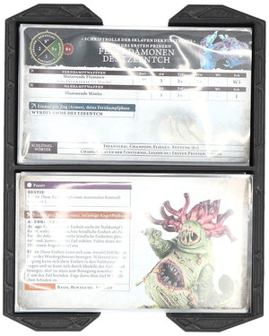 Feldherr Magnetic Box green for Warhammer Age of Sigmar: Warscroll Cards (70 x 121 mm) + Miniatures + Accessories