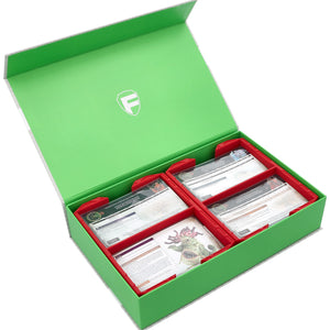 Feldherr Magnetic Box green for Warhammer Age of Sigmar: Warscroll Cards (70 x 121 mm)