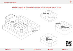 Feldherr Organizer Insert for Everdell - Add-on for the original plastic insert