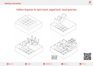 Feldherr Organizer Insert for Spirit Island: Jagged Earth - board game box