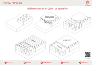 Feldherr Organizer Insert per Golem - scatola di gioco centrale
