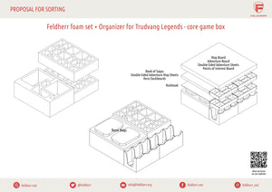 Feldherr foam set + Organizer Insert for Trudvang Legends - core game box