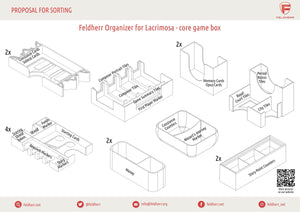 Feldherr Organizer Insert per Lacrimosa - scatola di gioco centrale