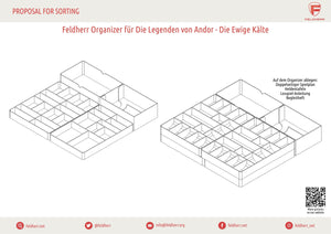 Feldherr Organizer Insert for The Legends of Andor: The Eternal Frost - board game box