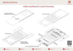 5 pcs. value pack Feldherr Dashboard for Lords of Waterdeep