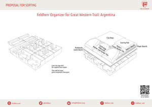 Feldherr Organizer Insert for Great Western Trail Second Edition + expansion / Argentina