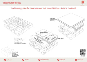 Feldherr Organizer Insert for Great Western Trail Second Edition + expansion / Argentina